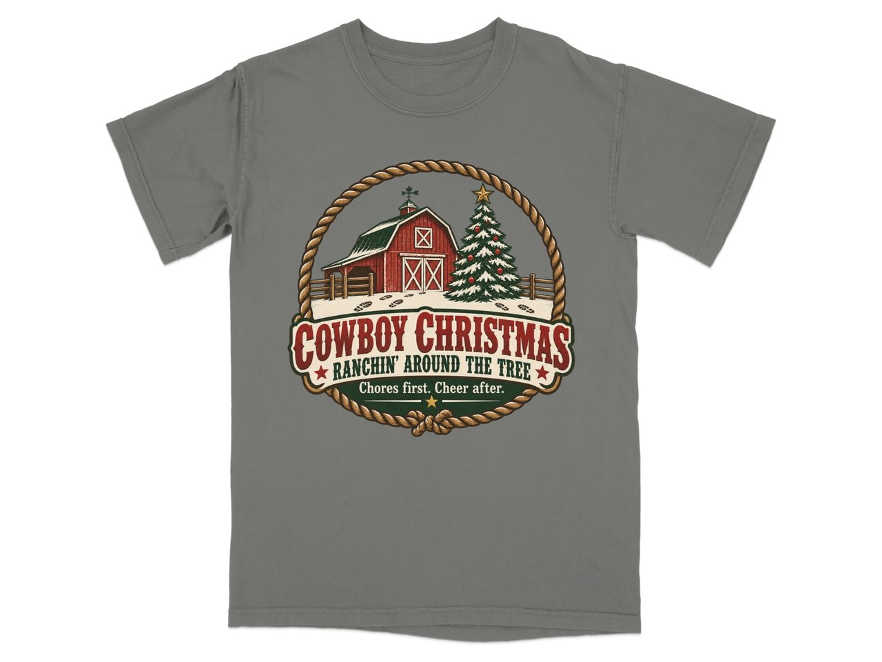 Cowboy Christmas Ranch Tee
