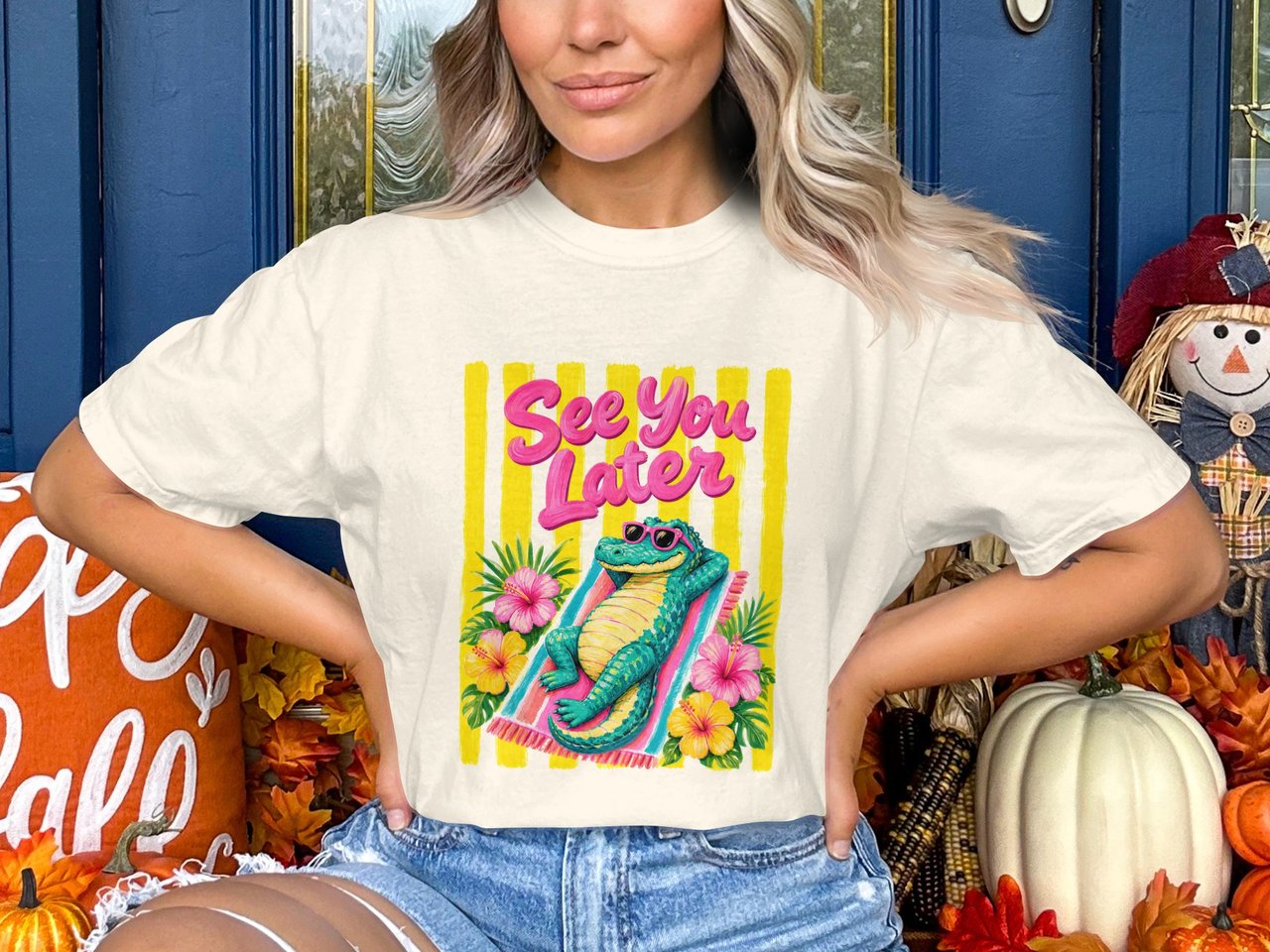 See You Later Alligator Sweatshirt, Retro Summer Vacation Hoodie, Tropical Beach T-shirt Gift, Funny Animal Lover Tee