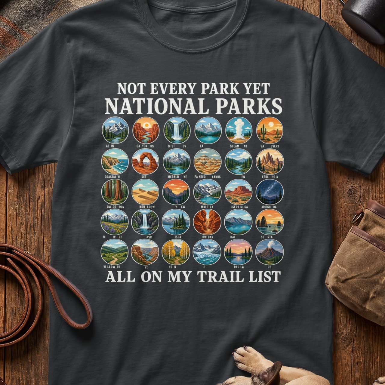 National Park Trail List Tee