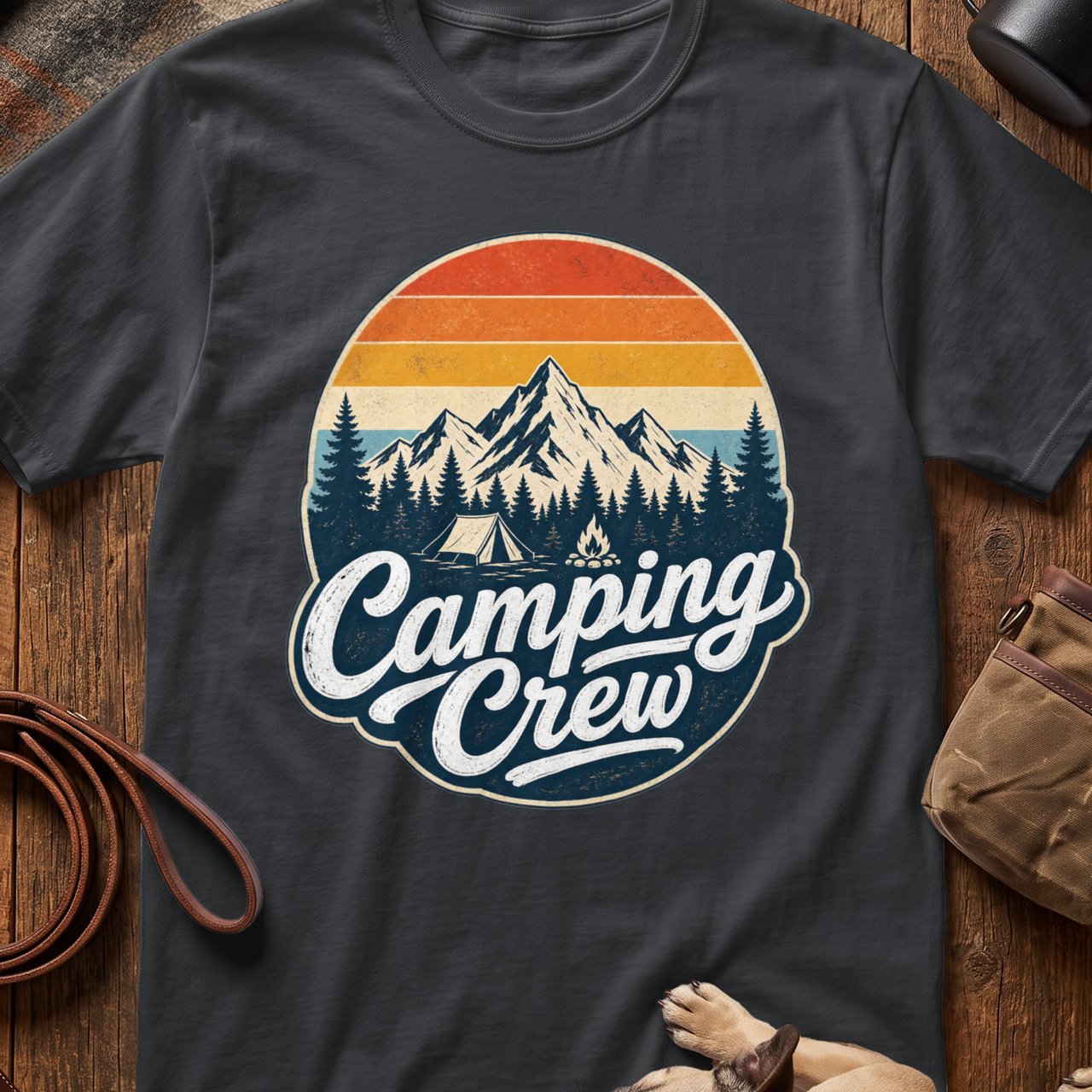 Camping Crew Vintage T-Shirt