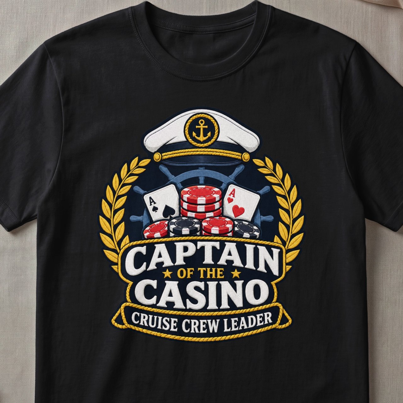 Captain of the Casino Cruise T-Shirt