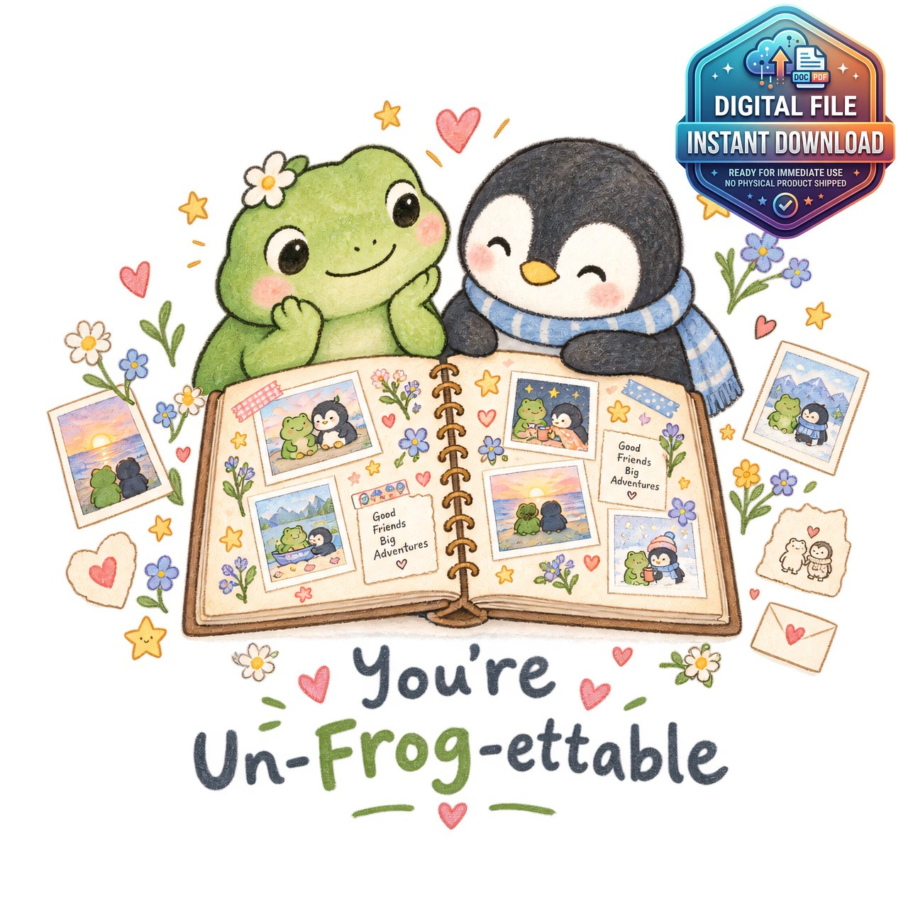 You're Un-Frog-ettable Clipart
