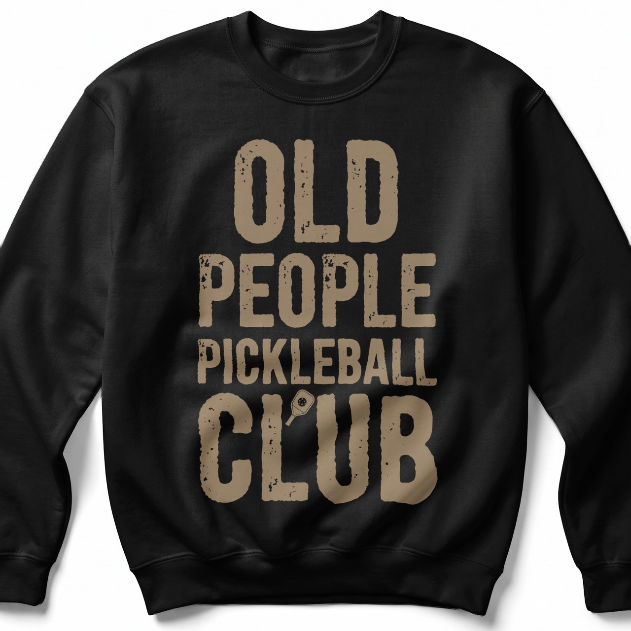 Pickleball Gildan Crewneck Sweatshirt, Old People Pickleball Club, Court Warm Up Cozy Athletic Pullover