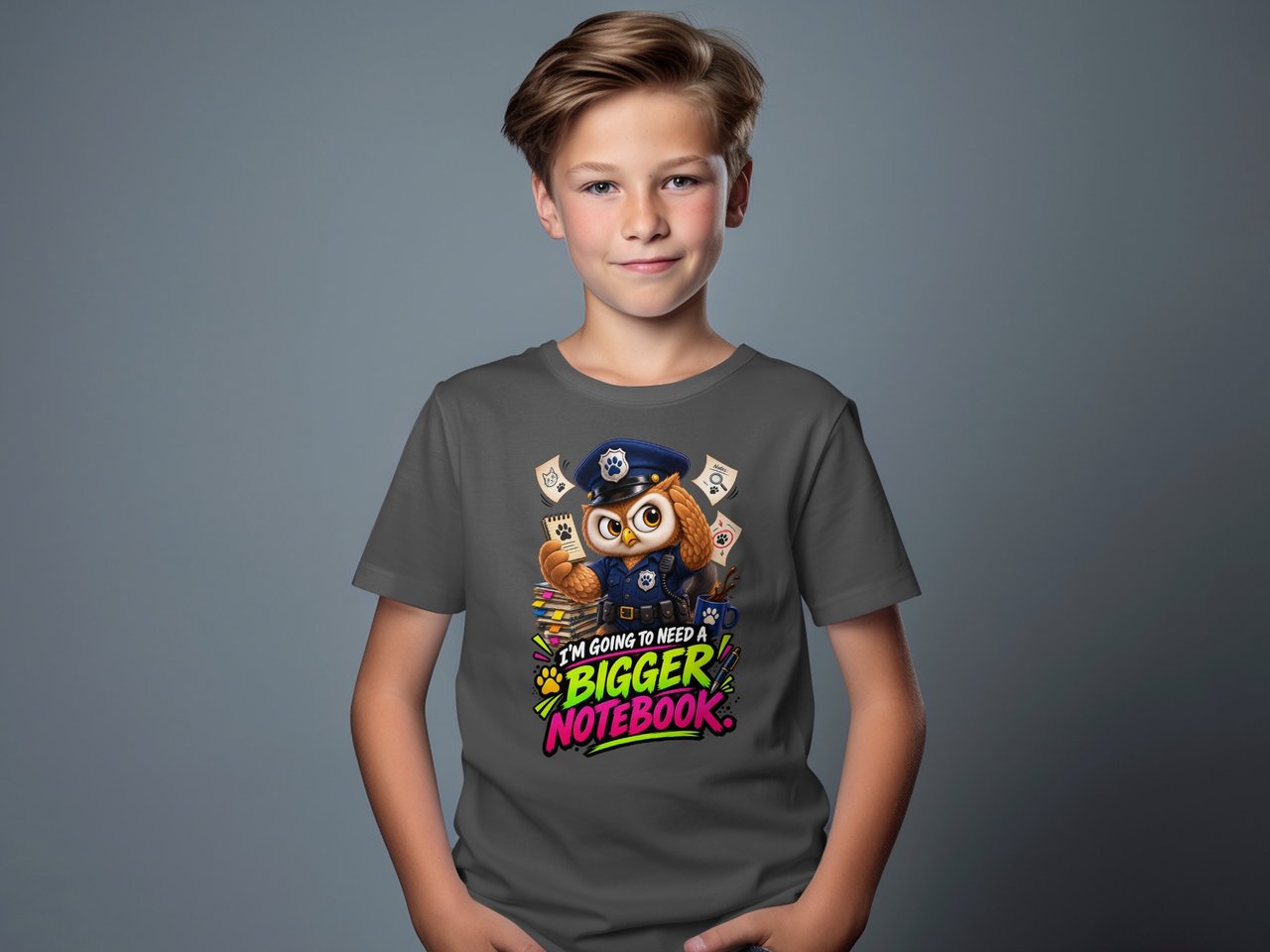 Bigger Notebook Officer Hoot the Owl Tee