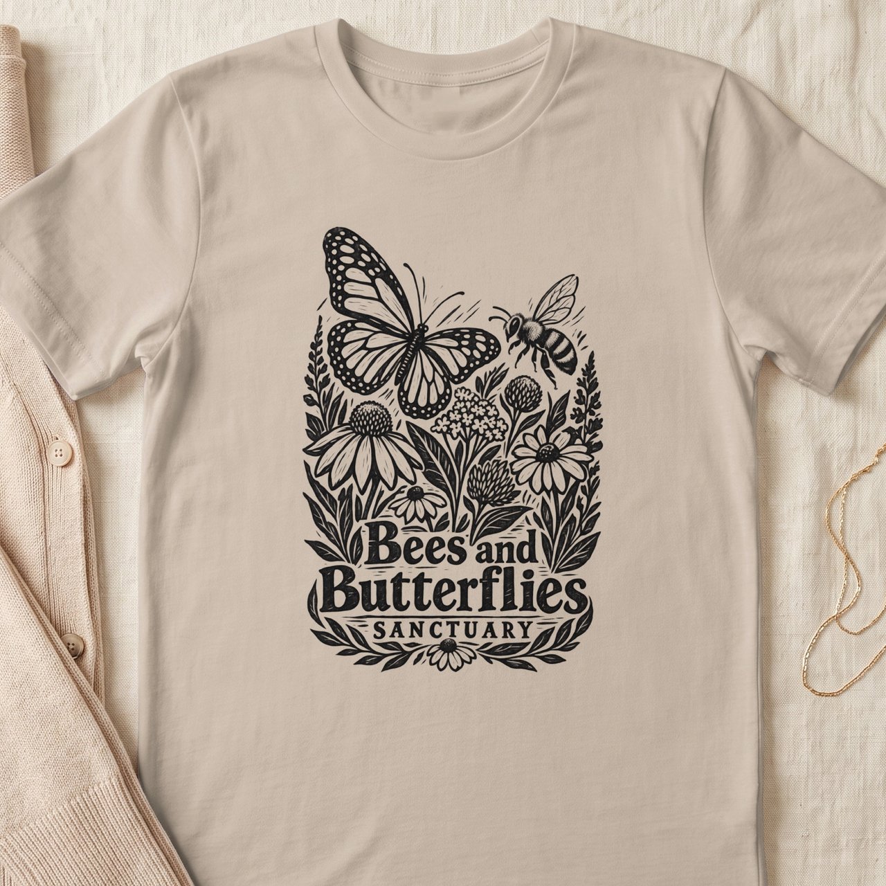 Bees and Butterflies Sanctuary Tee