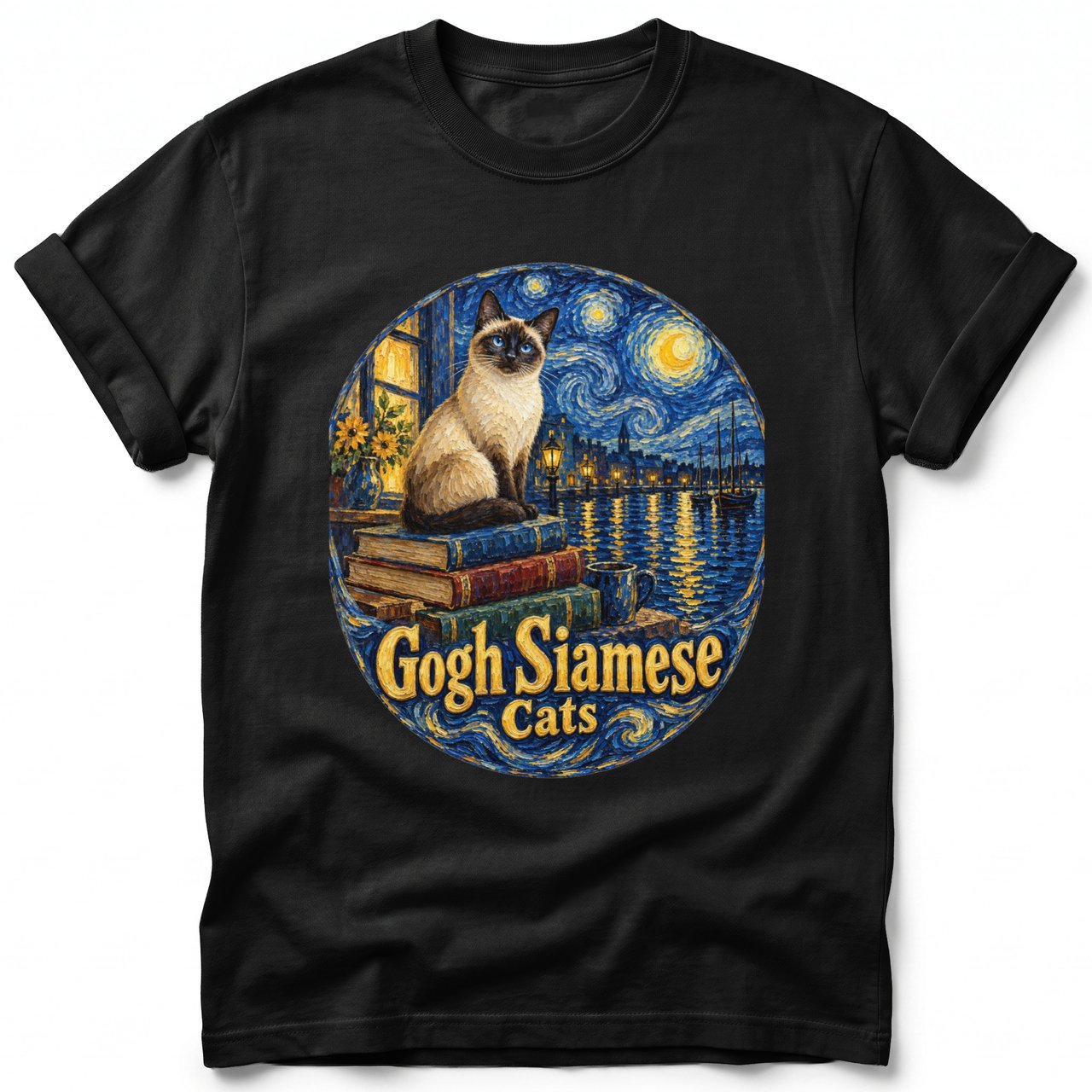 Gogh Siamese ~ Comfort Colors Premium Tee