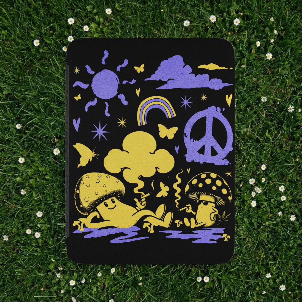 90s Alt Chill Mushrooms Kindle Case