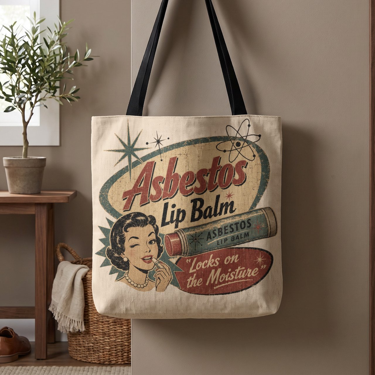 Asbestos Lip Balm Tote Bag