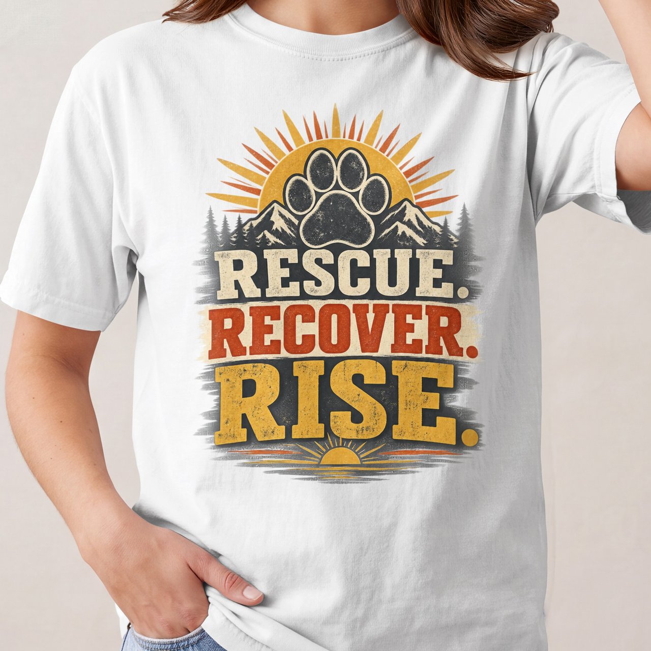 Rescue Recover Rise Tee
