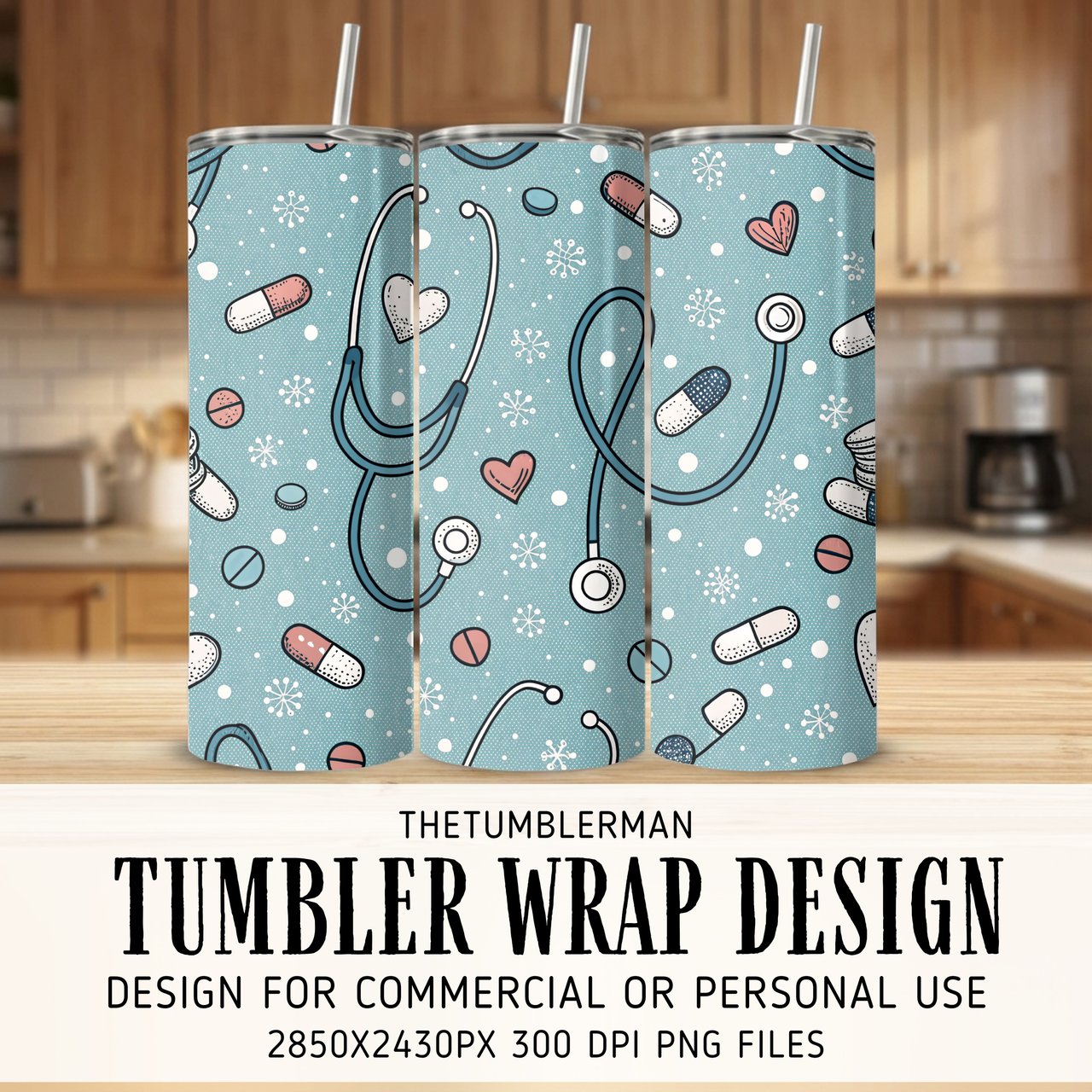 Winter Care Whimsy Digital Pattern Size Bundle Png