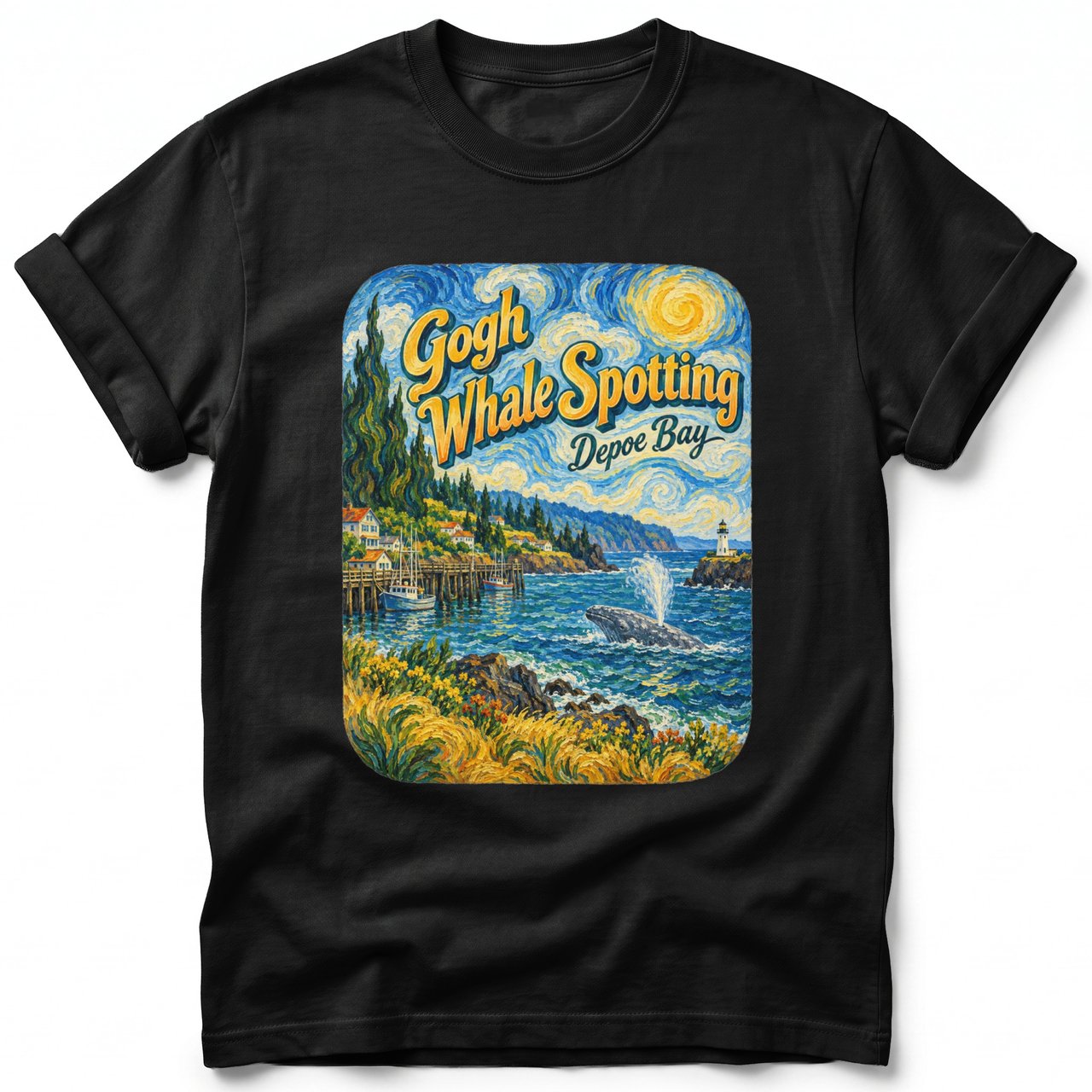Gogh Whale Spotting ~ Comfort Colors Premium Tee