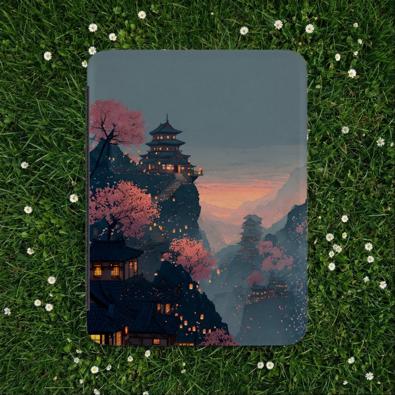 Cherry Blossom Pagoda Kindle Case