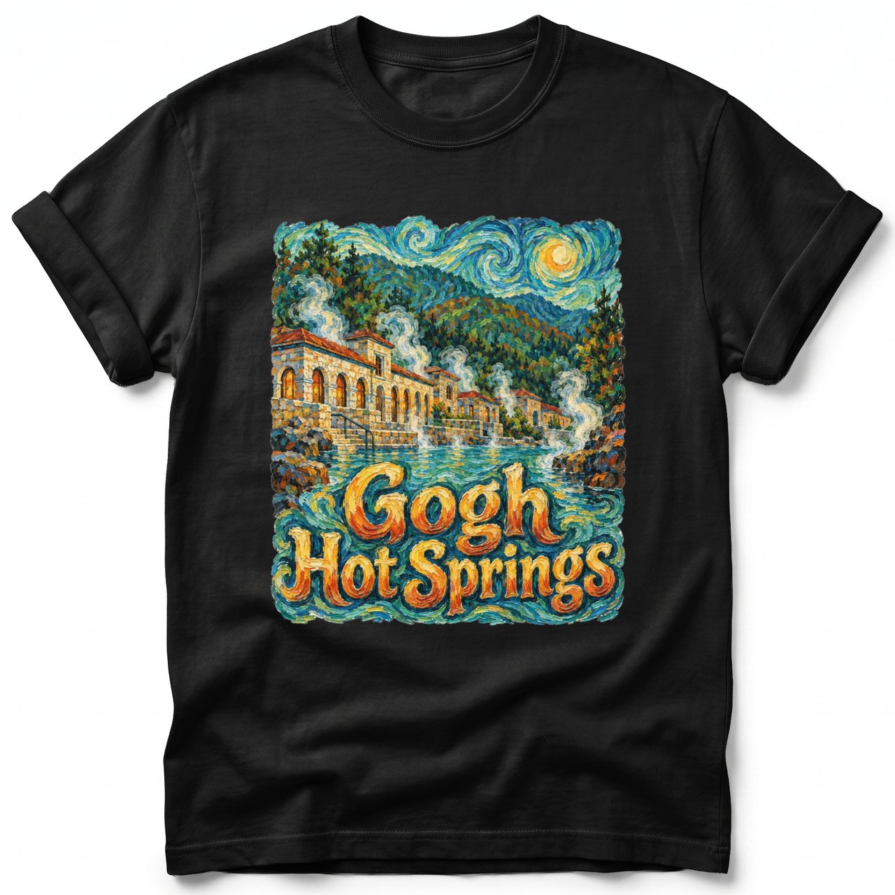 Gogh Hot Springs ~ Comfort Colors Premium Tee