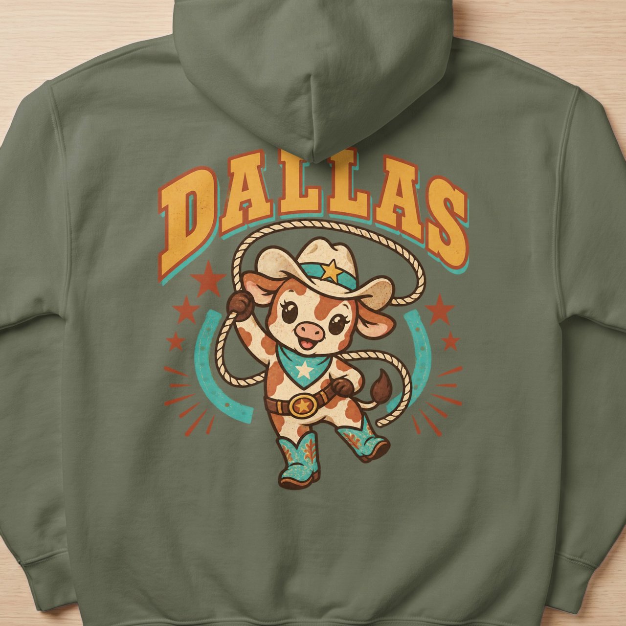 Dallas Rodeo Cow Hoodie
