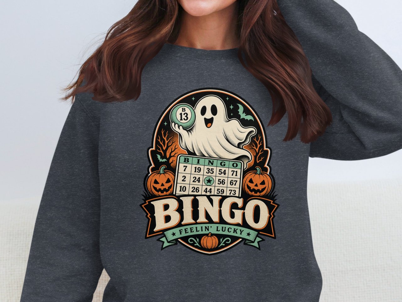 Feelin Lucky Halloween Bingo Sweatshirt