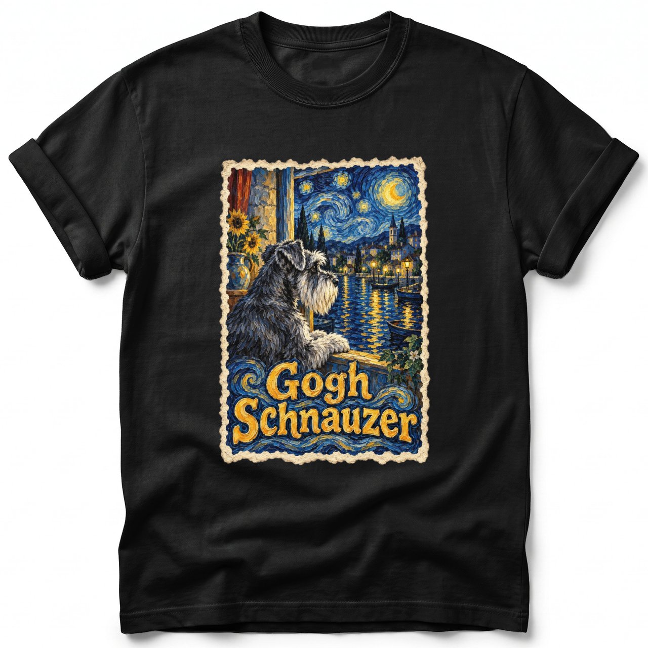 Gogh Schnauzer ~ Comfort Colors Premium Tee