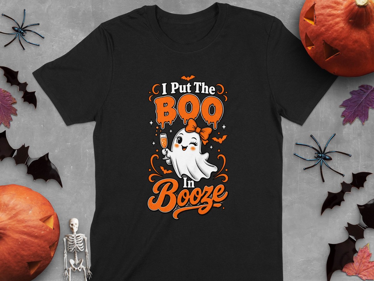 I Put The Boo In Booze Print