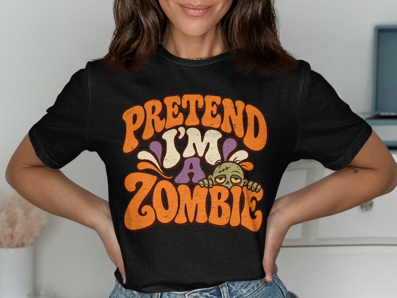 Pretend I'm A Zombie Tee or Sweatshirt