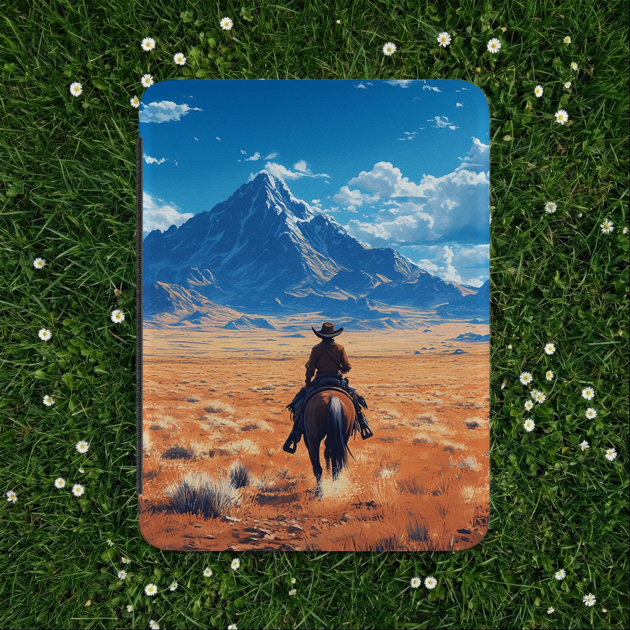 Lone Cowboy Mountain Kindle Case
