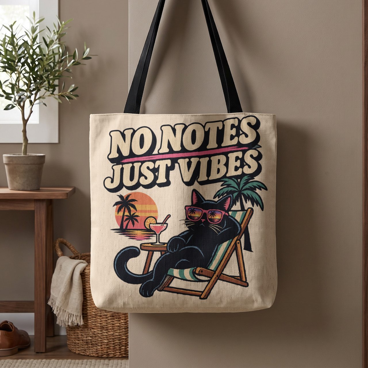 No Notes Just Vibes Tote Bag