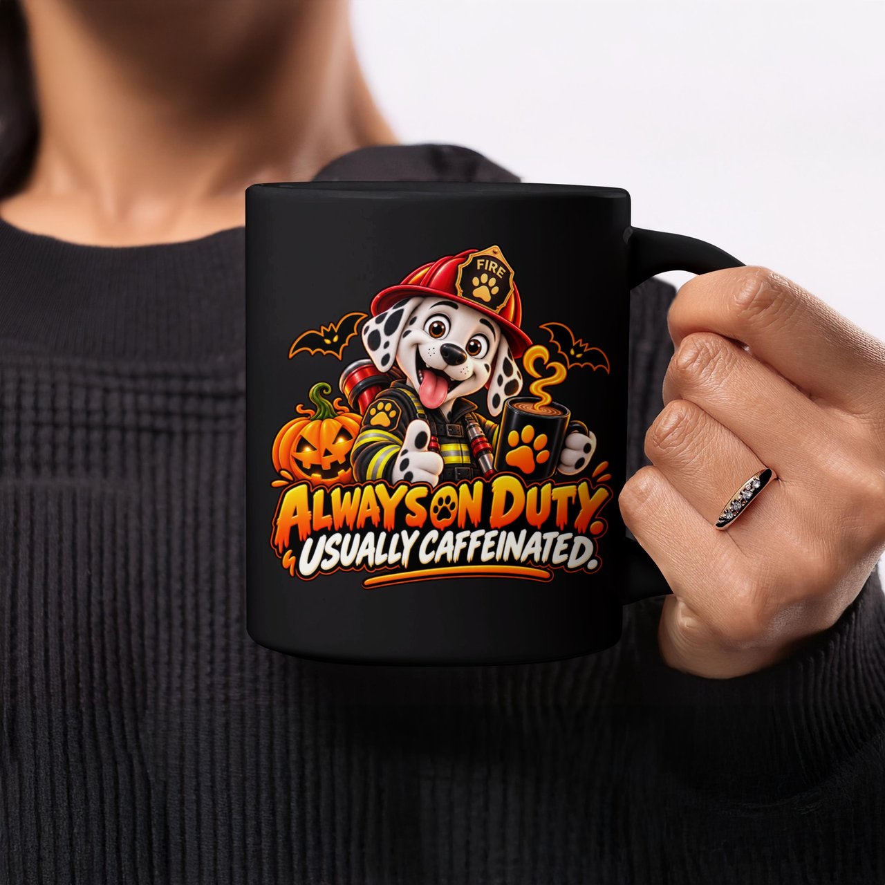 Always On Duty Firefighter Mug