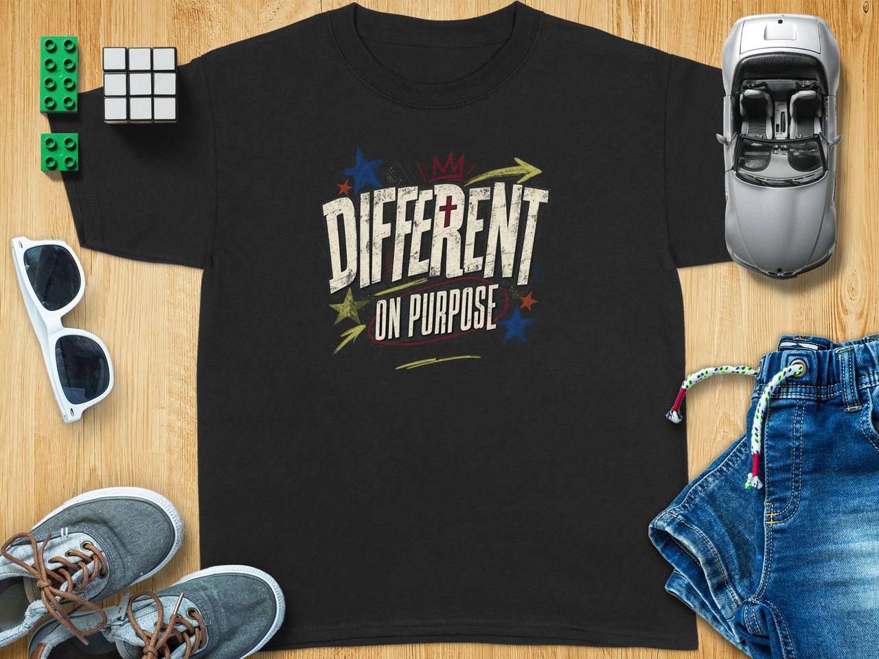 Different On Purpose Romans 12:2 Youth Tee