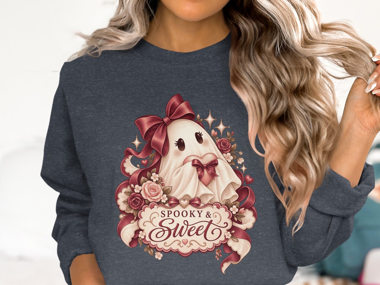Spooky and Sweet Ghost Tee or Sweatshirt