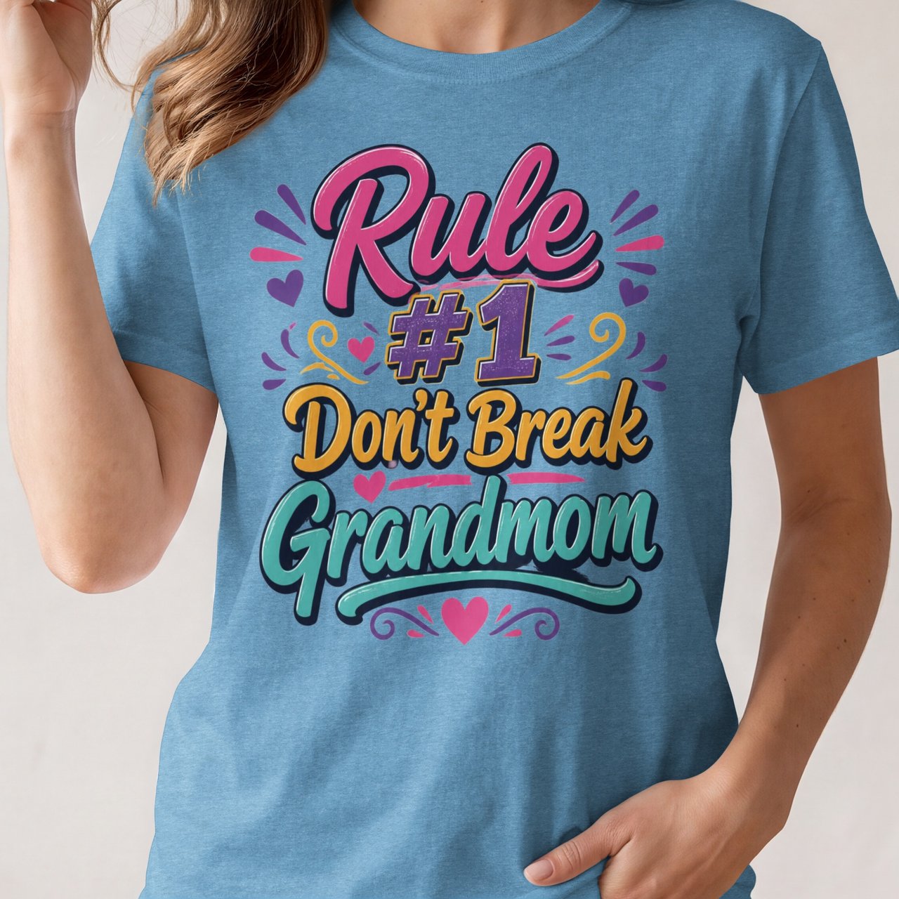 Rule 1 Don't Break Grandmom Tee