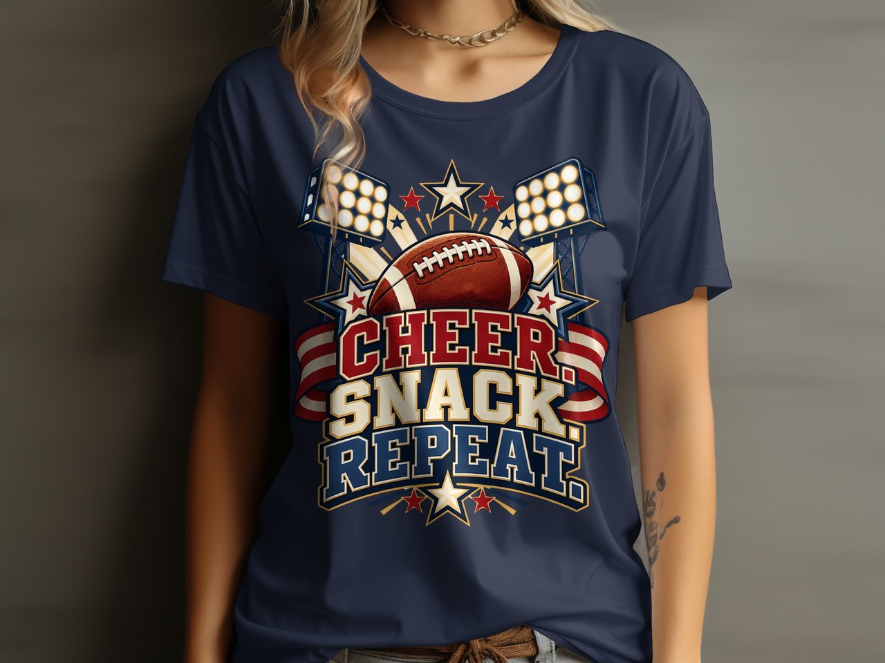 Cheer Snack Repeat Tee or Sweatshirt
