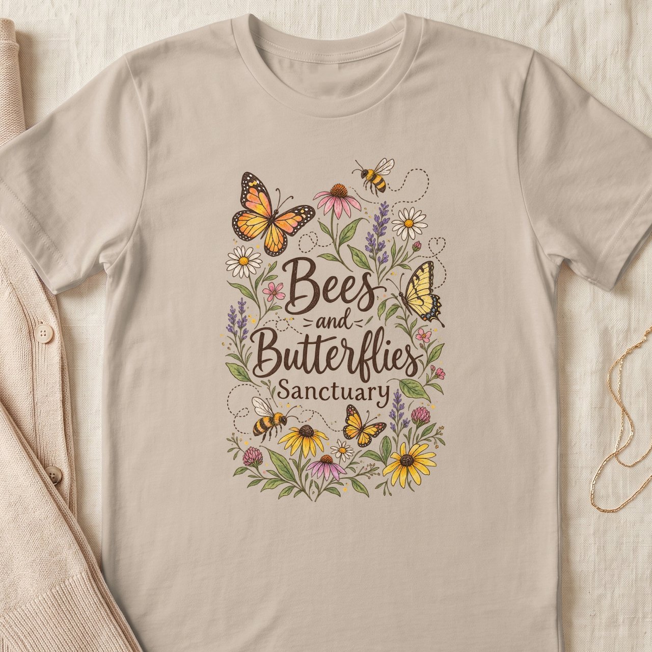 Bees and Butterflies Sanctuary Tee