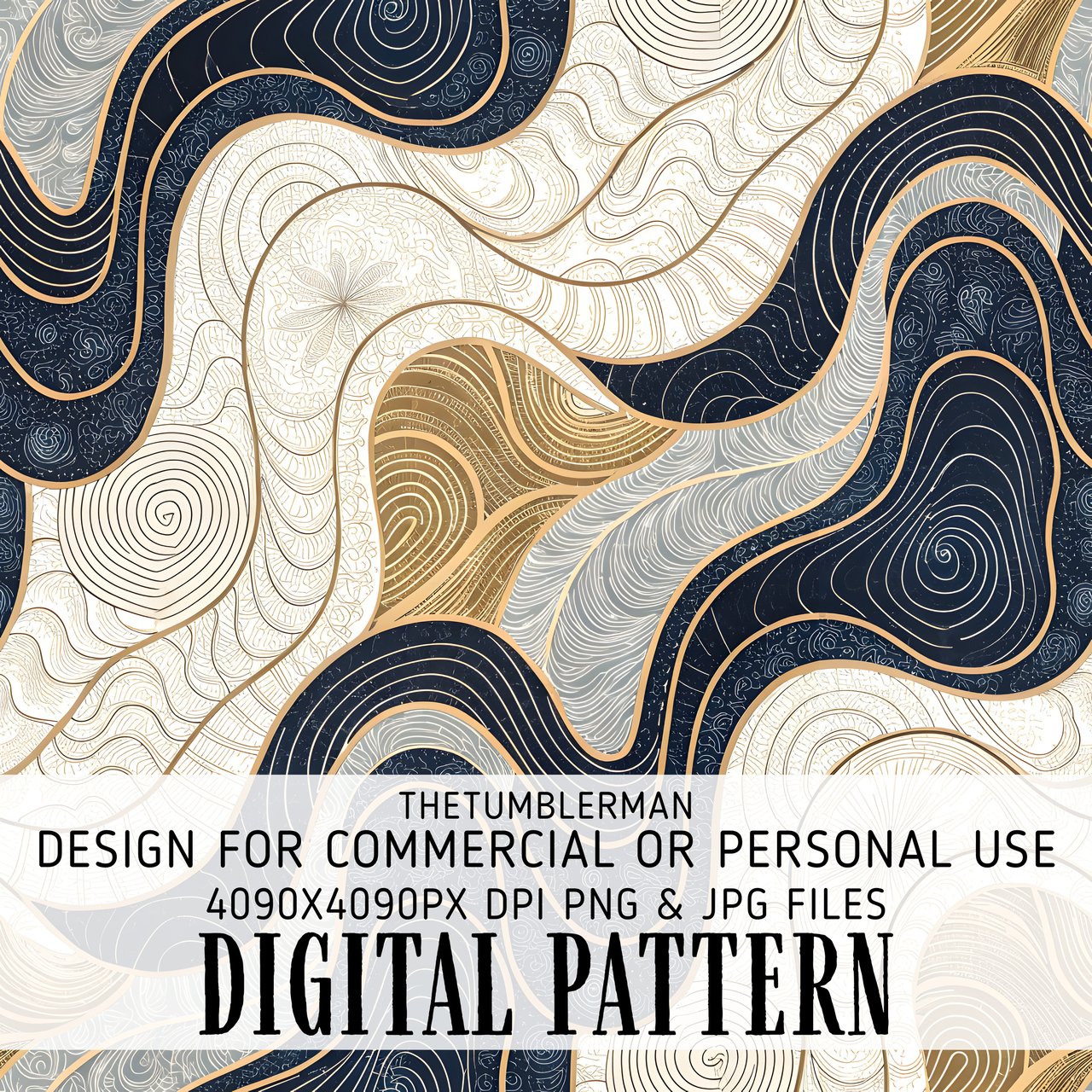 Abstract Wave Digital Pattern, Digital Bundle, Seamless Pattern, Modern Art Print, Geometric Printable Art, Background Texture, Digital