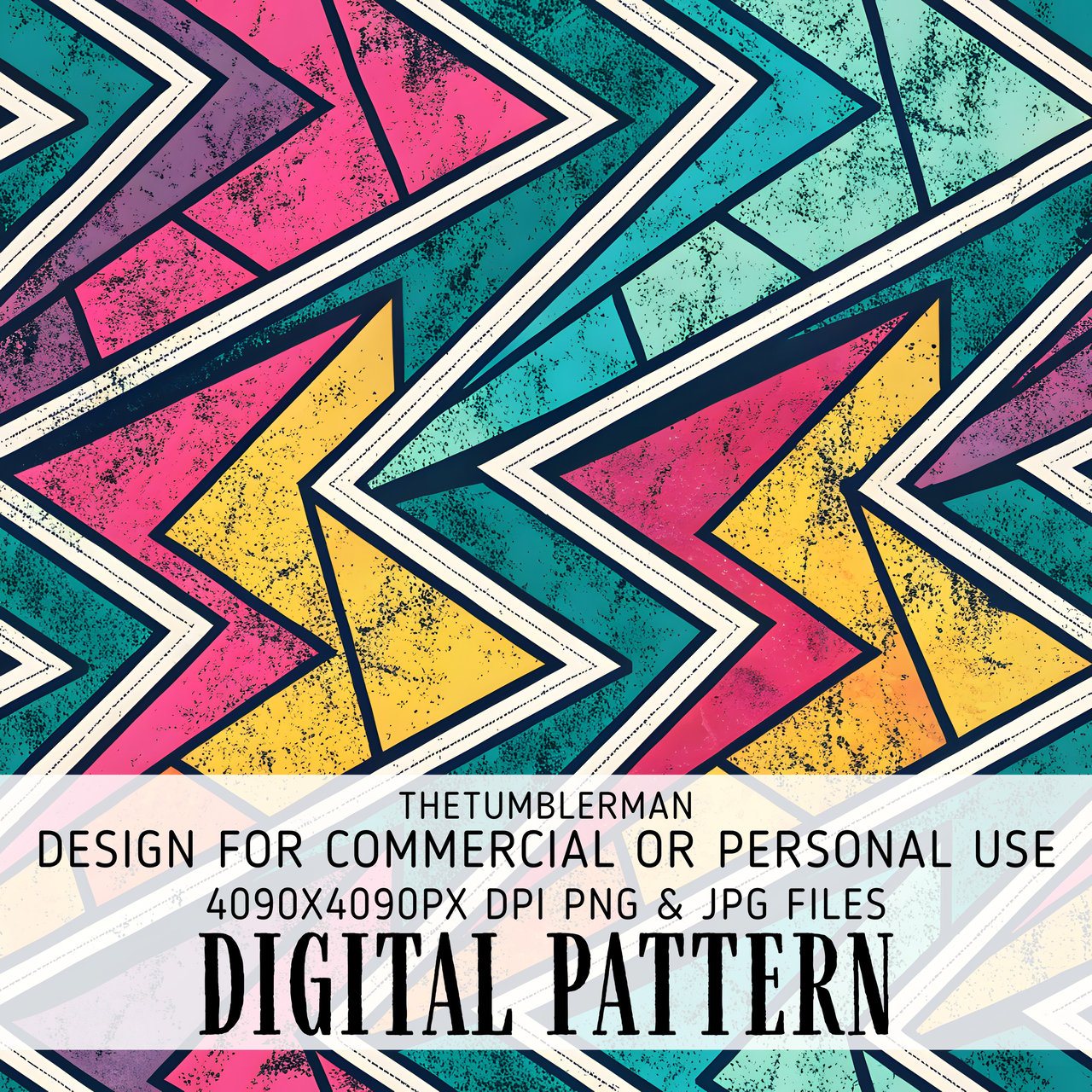 Digital Bundle Pattern, Geometric Pattern, Retro Pattern, Seamless Pattern, Digital Paper, Scrapbooking, Print on Demand, Digital Files