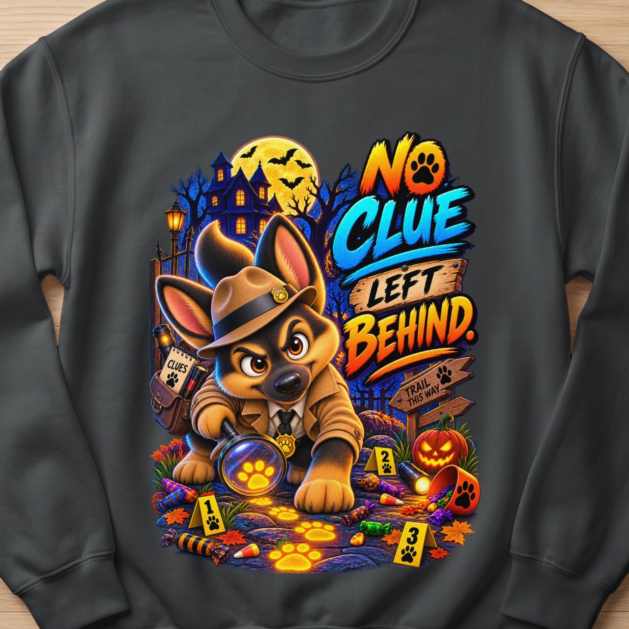 Halloween Detective Chase the Dog Sweatshirt