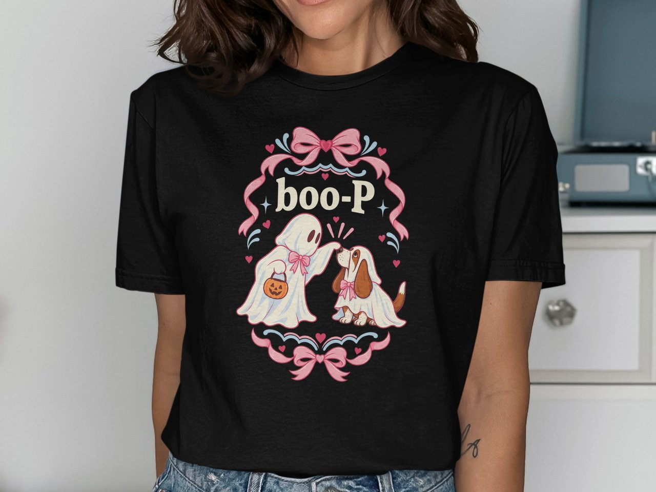 Cute Ghost Dog Boop Tee