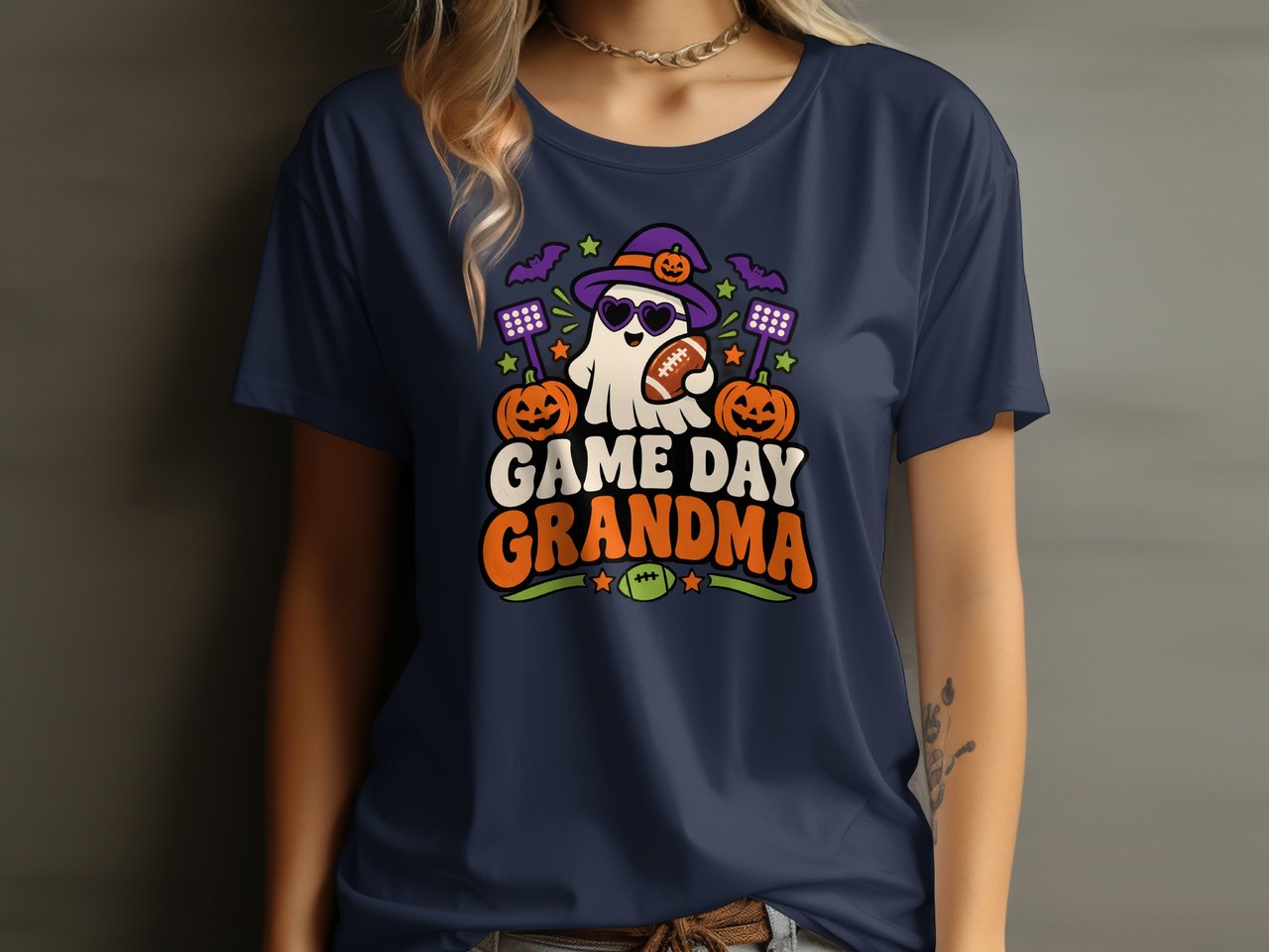 Game Day Grandma Ghost Tee or Sweatshirt
