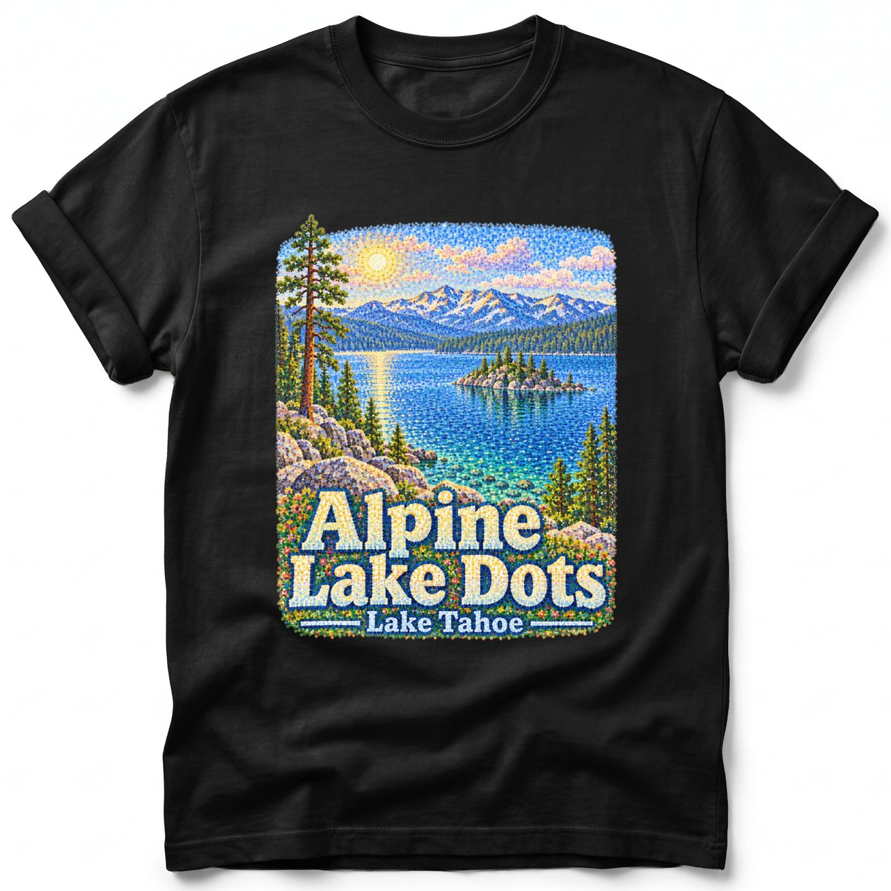 Alpine Lake Dots ~ Comfort Colors Premium Tee