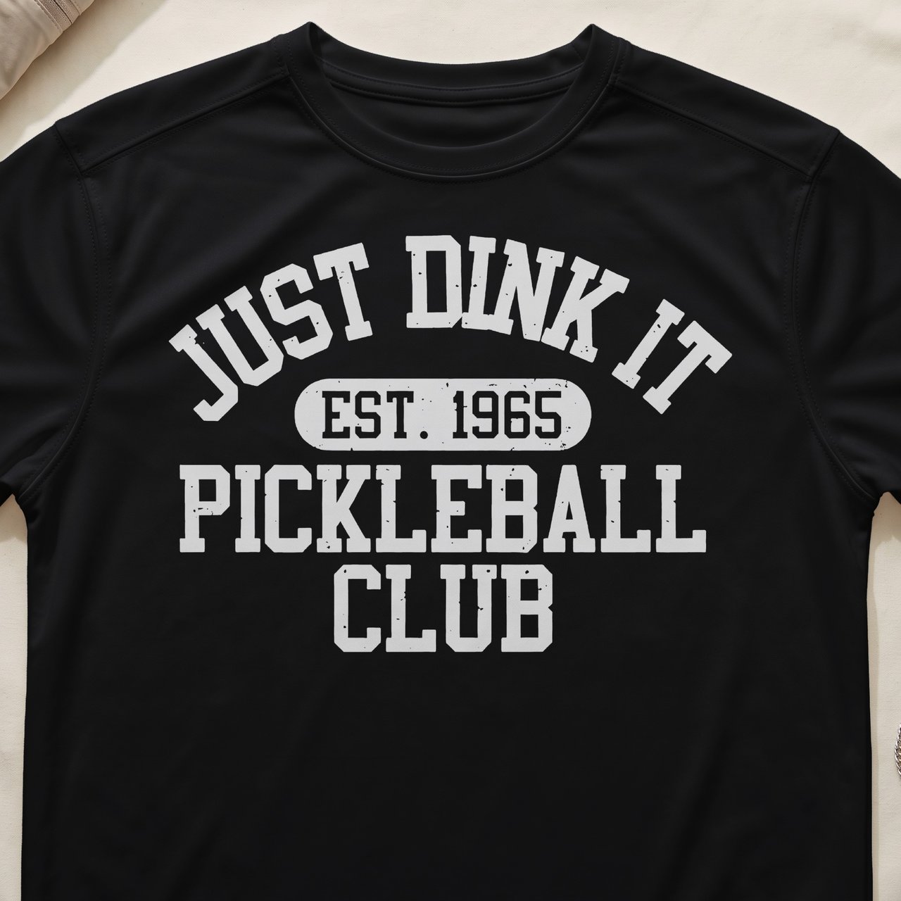 Pickleball Sport-Tek Performance Tee, Just Dink It Est. 1965 Pickleball Club, Performance Court Apparel