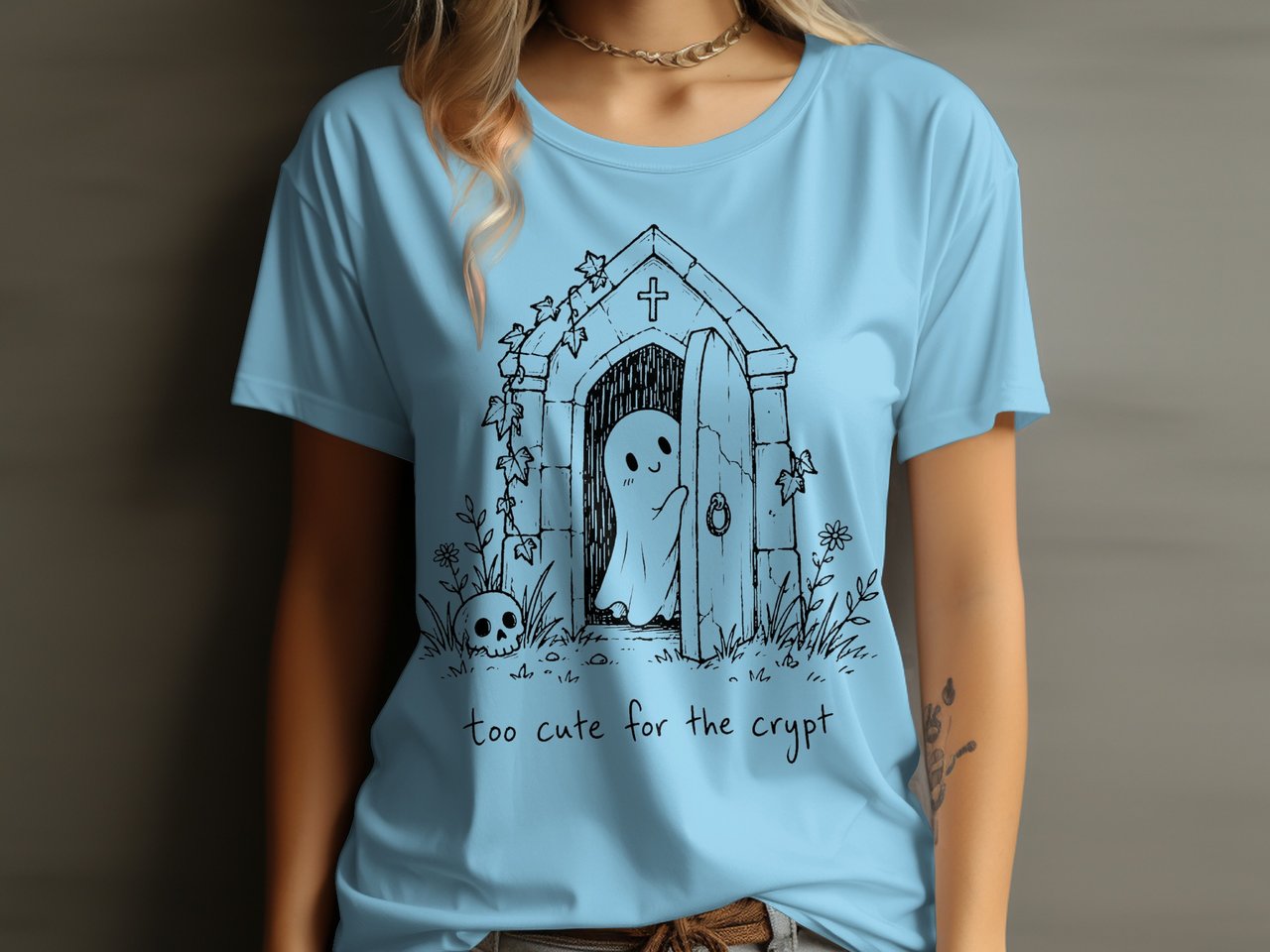 Too Cute for the Crypt Tee or Sweatshirt