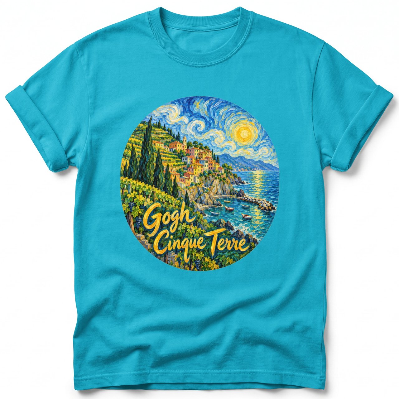 Gogh Cinque Terre ~ Comfort Colors Premium Tee