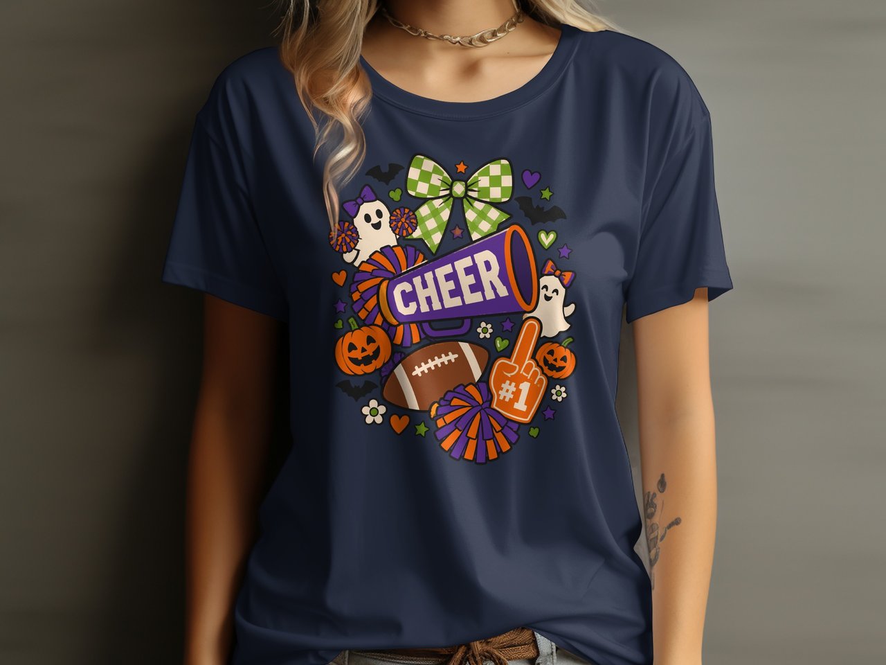 Halloween Cheerleader Tee or Sweatshirt