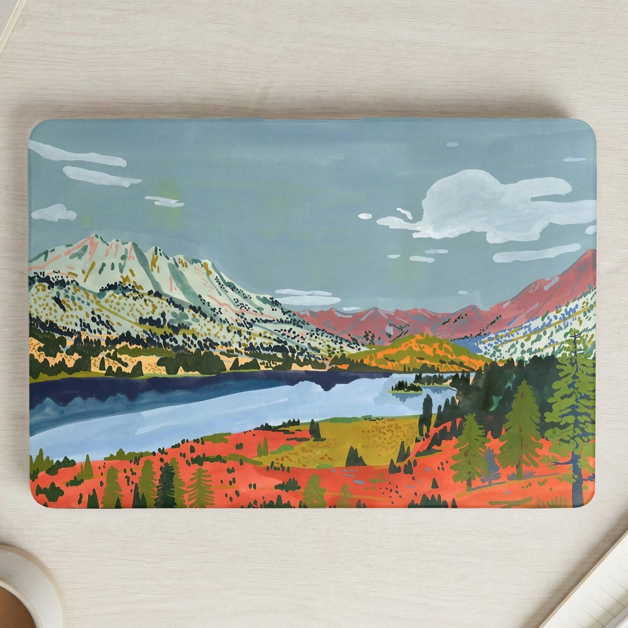 Alpine Mountain Lake MacBook Case