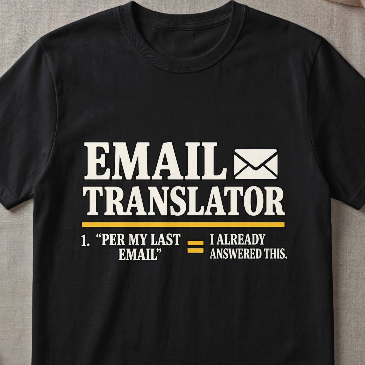 Per My Last Email Translator T-Shirt
