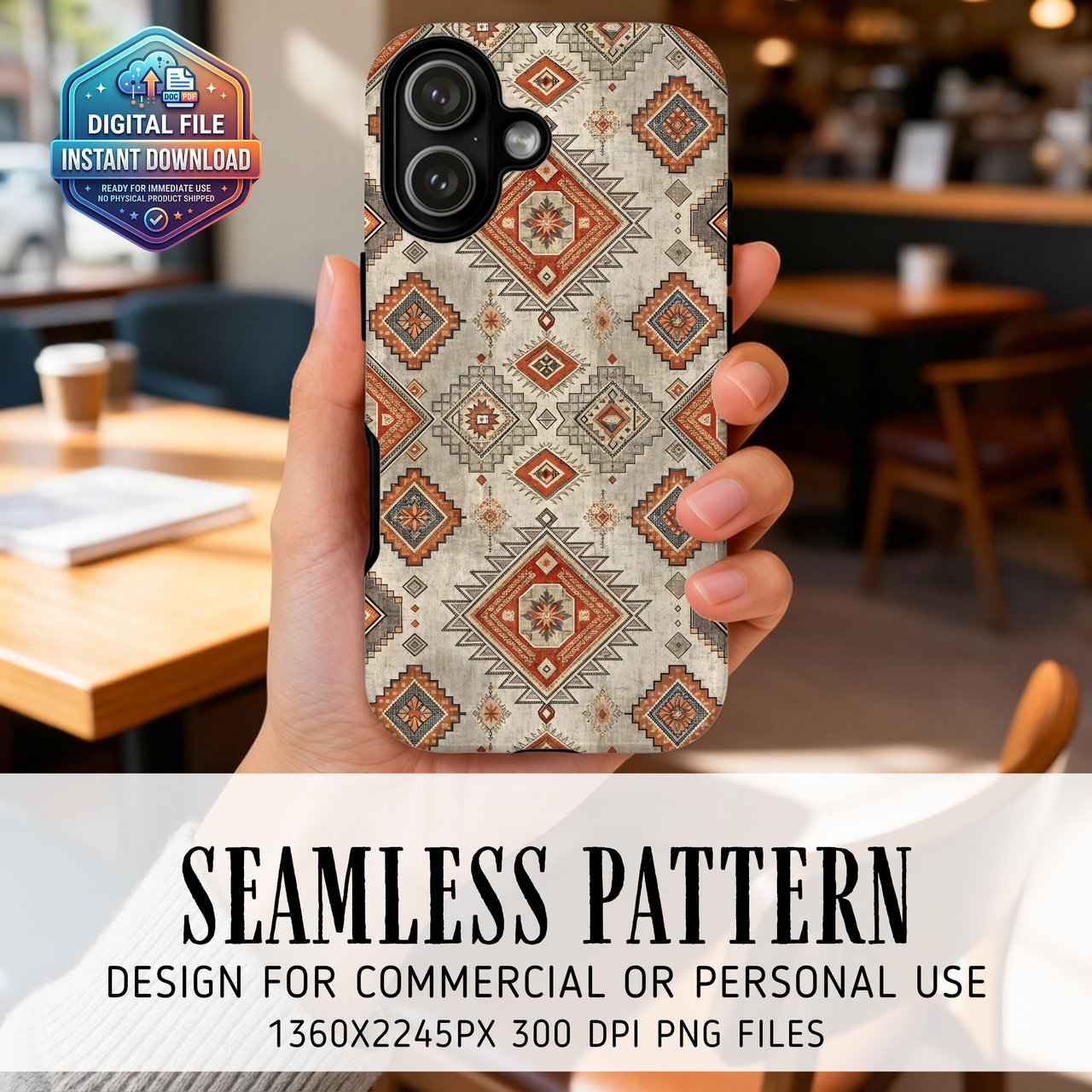 Southwest Tribal Pattern Digital Download