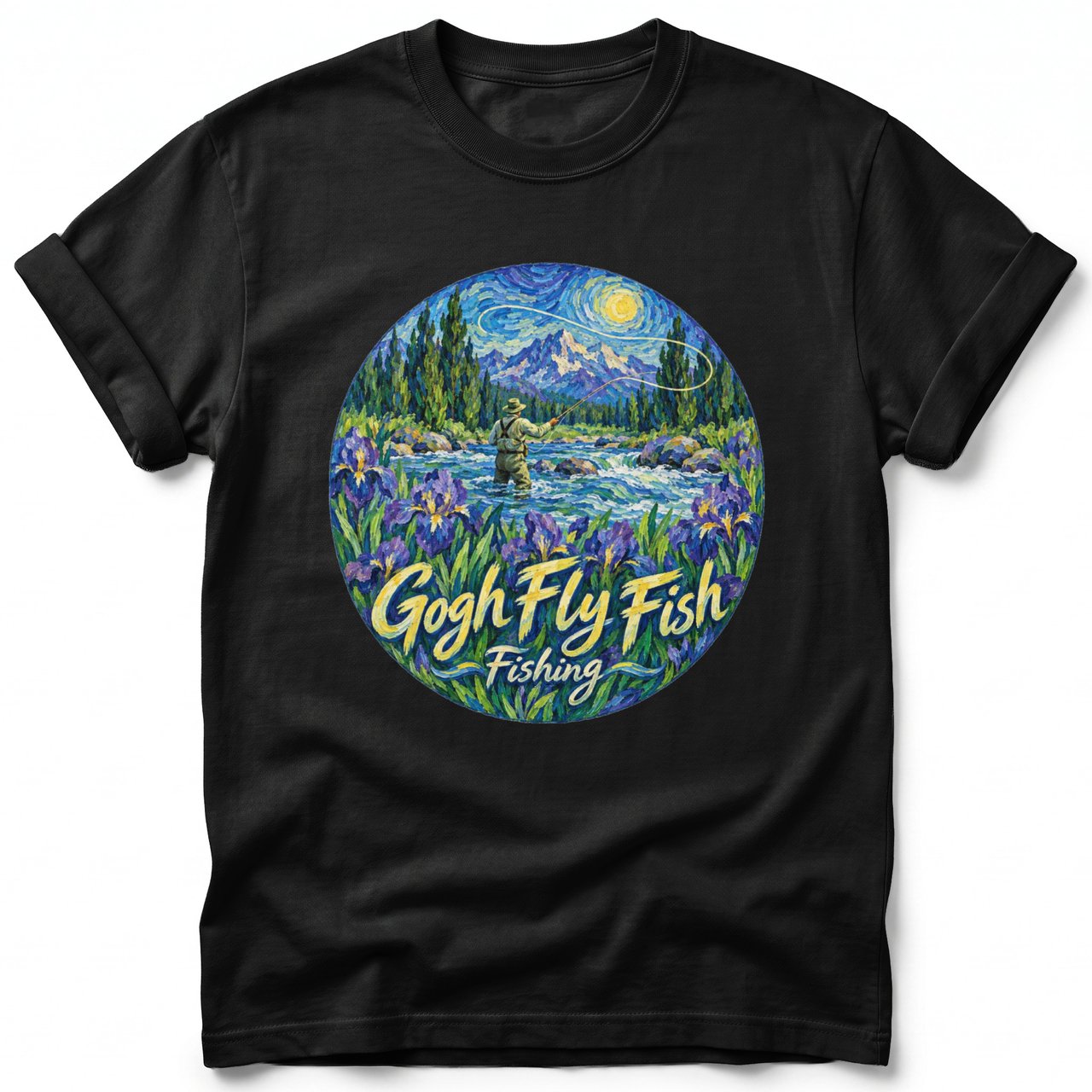Gogh Fly Fish ~ Comfort Colors Premium Tee
