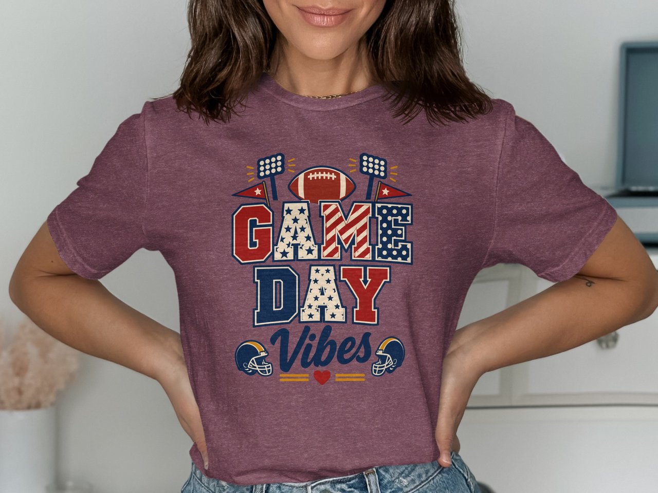 Game Day Vibes Football Tee