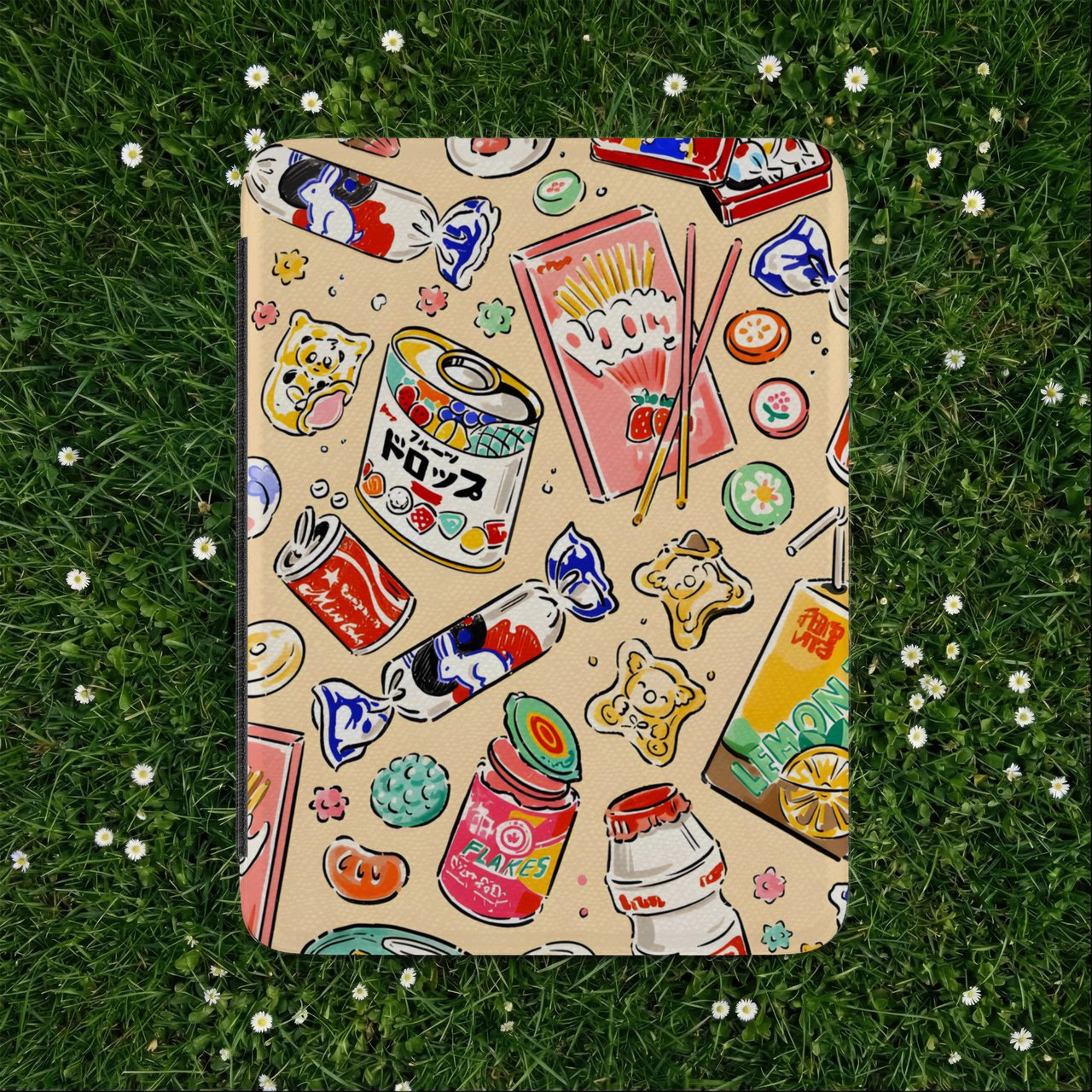 Retro Asian Snacks Kindle Case