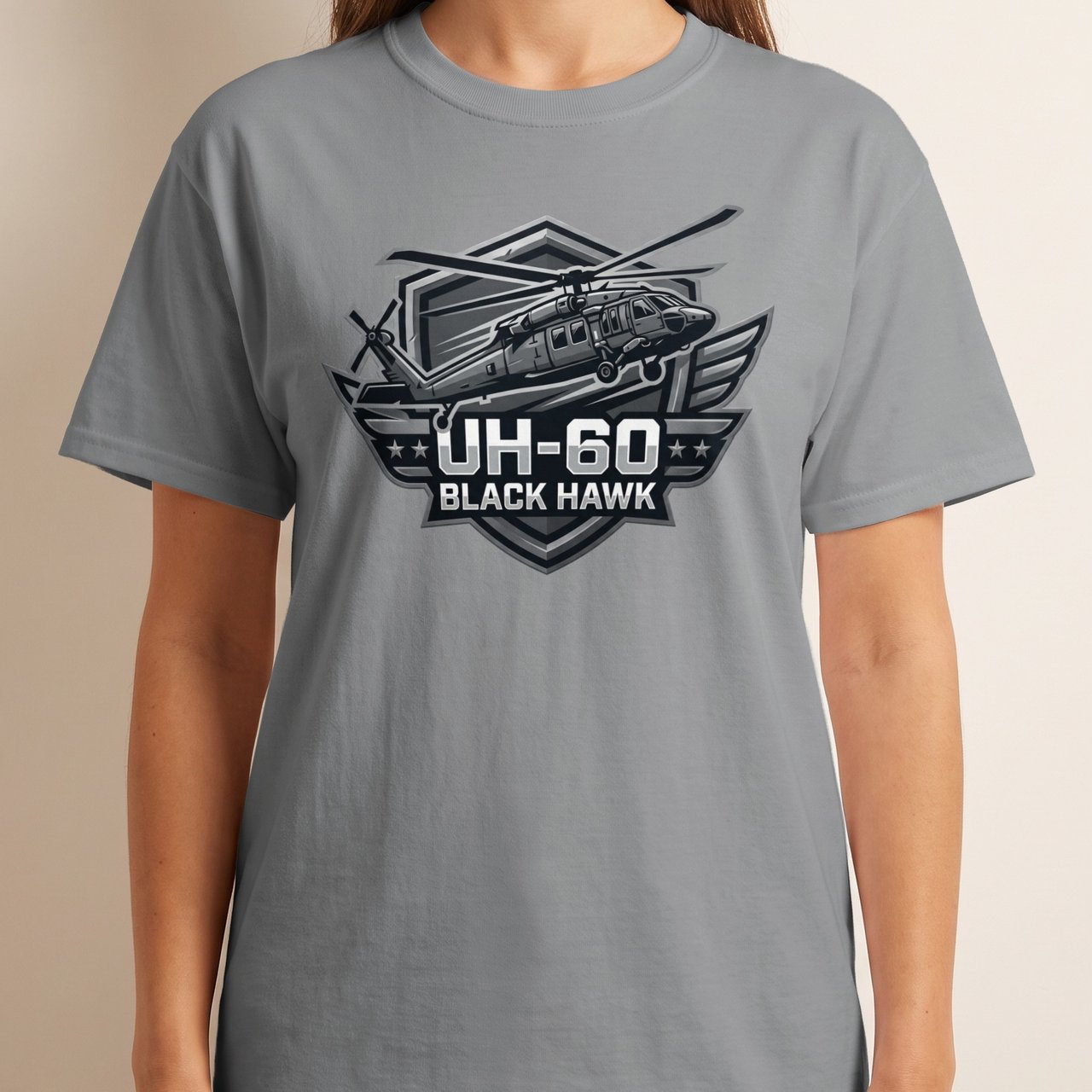 UH-60 Black Hawk Helicopter Shirt, Military Aviation Graphic Tee, Army Veteran Gift, Tactical Aviator T-Shirt, Pilot Crew Chief Apparel