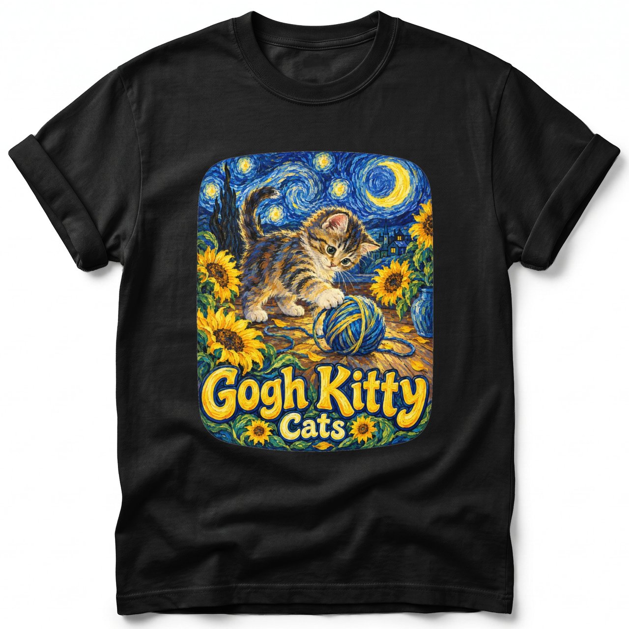Gogh Kitty ~ Comfort Colors Premium Tee