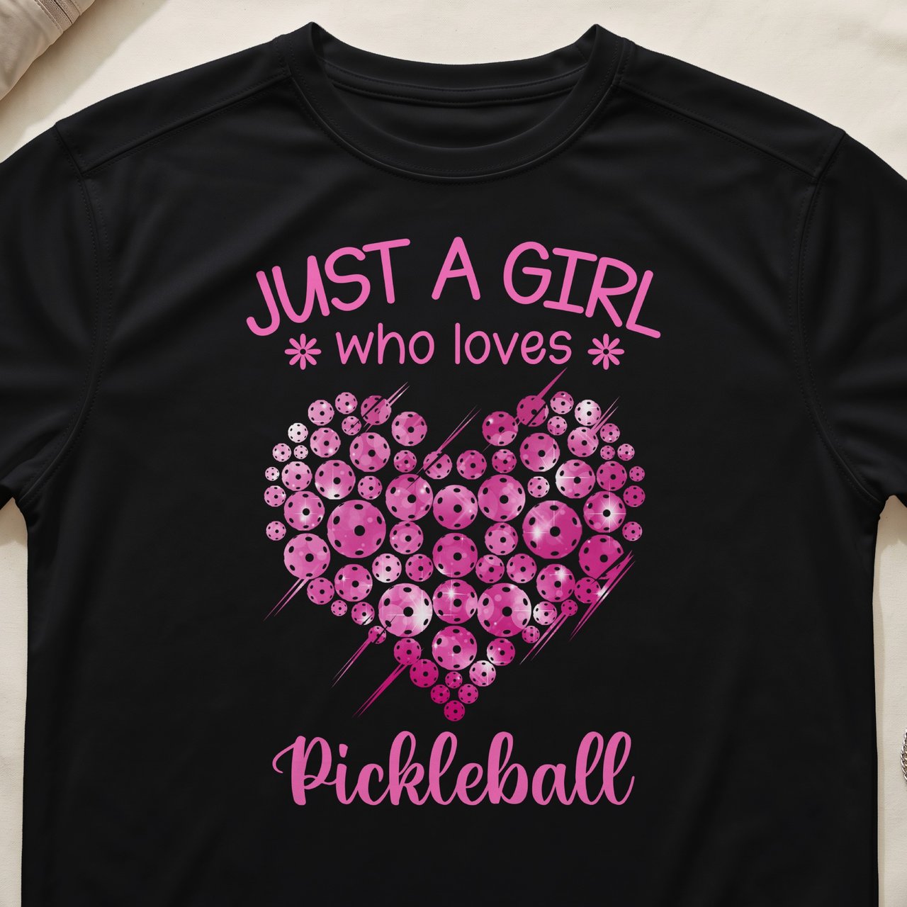 Pickleball Sport-Tek Performance Tee, Just a Girl Who Loves Pickleball, Court Apparel