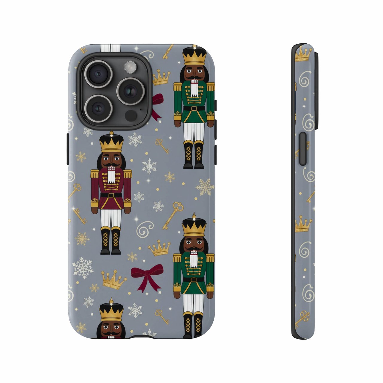 Blalck Nutcracker iPhone Case: Holiday, Protective, Winter, Gift, Christmas Decor